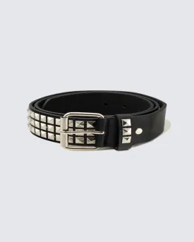 Studded Punk Style Leather Belt