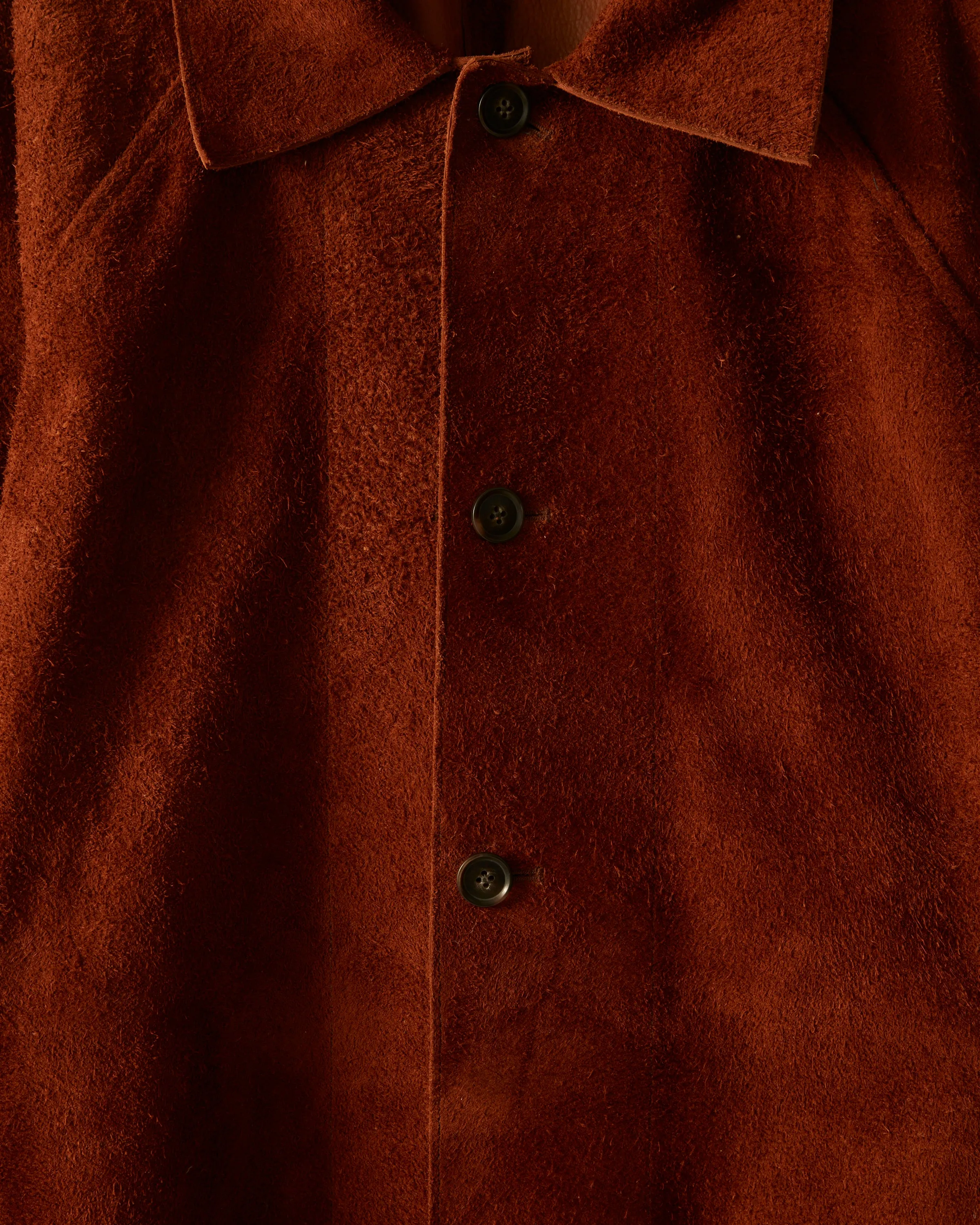 Suede Car Coat