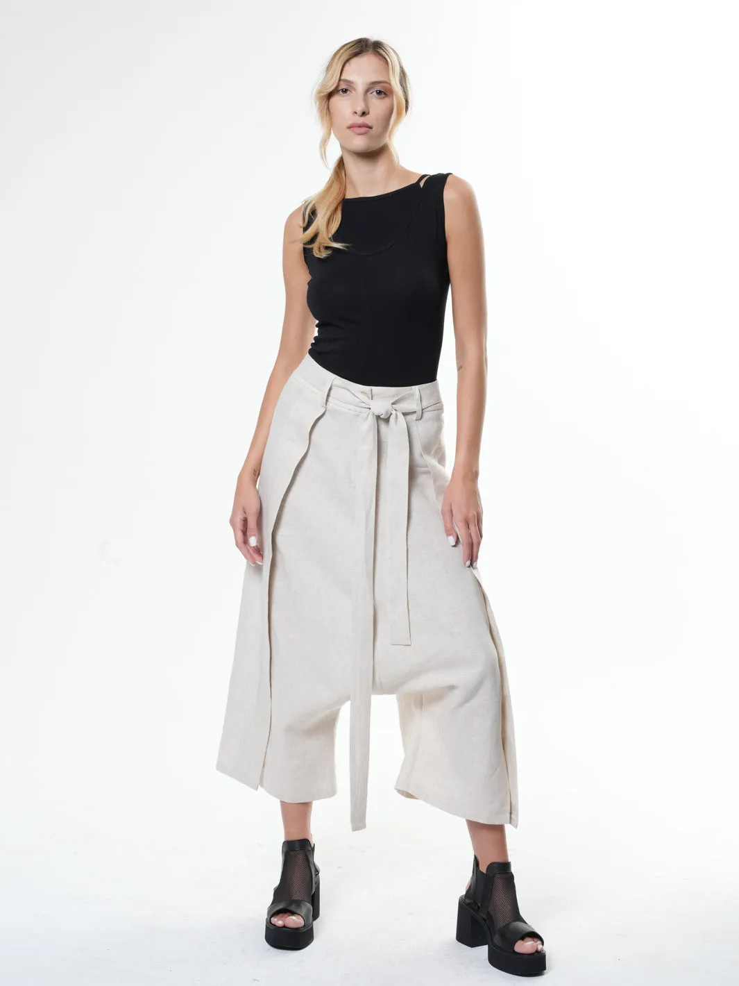 Summer Linen Harem Pants