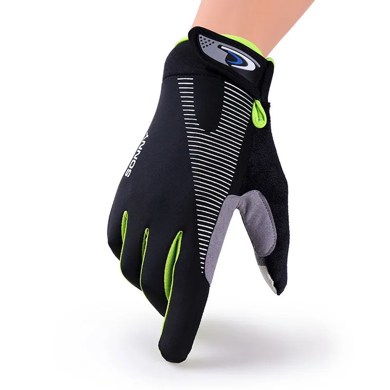 Summer Thin Breathable Cycling Sports Fitness Sun Protection Mountain Climbing Long Finger Gloves For Men And Women.