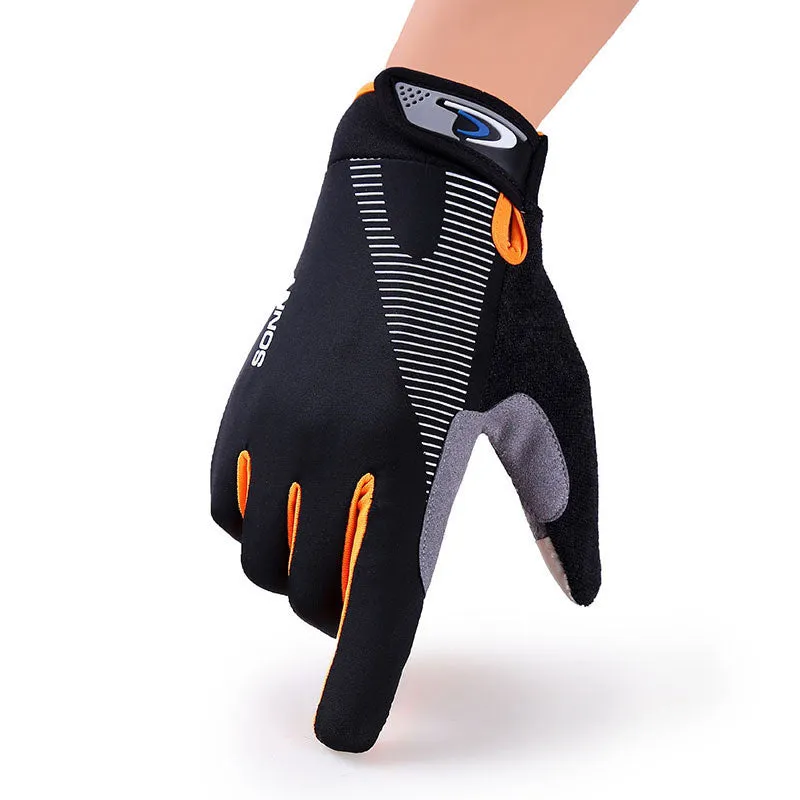 Summer Thin Breathable Cycling Sports Fitness Sun Protection Mountain Climbing Long Finger Gloves For Men And Women.