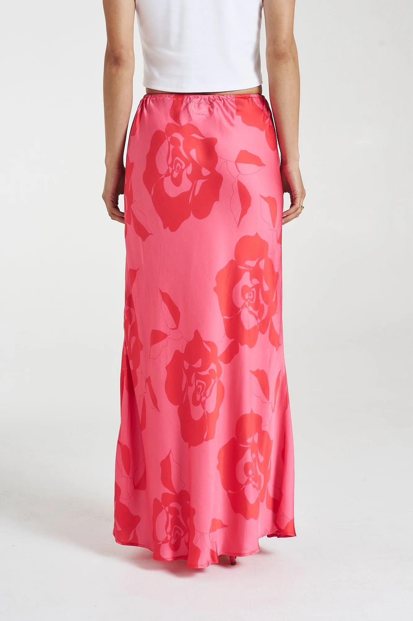 SUMMI SUMMI Womens Maxi Bias Skirt - A Rose By Any Other Name