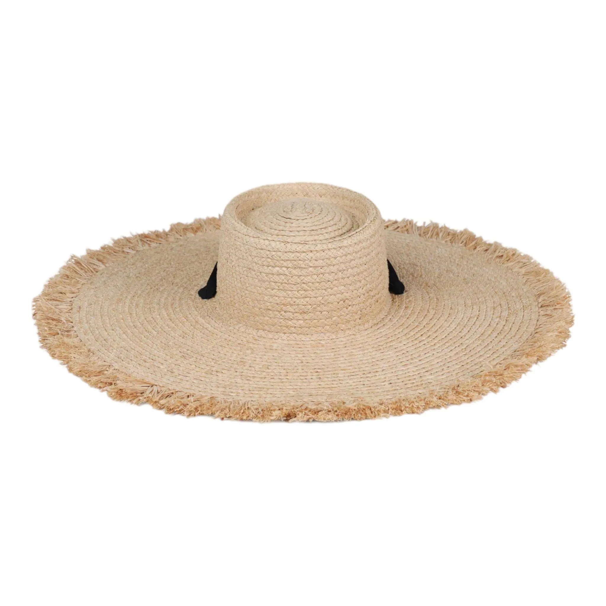 Sun Hat with Ribbon Necktie