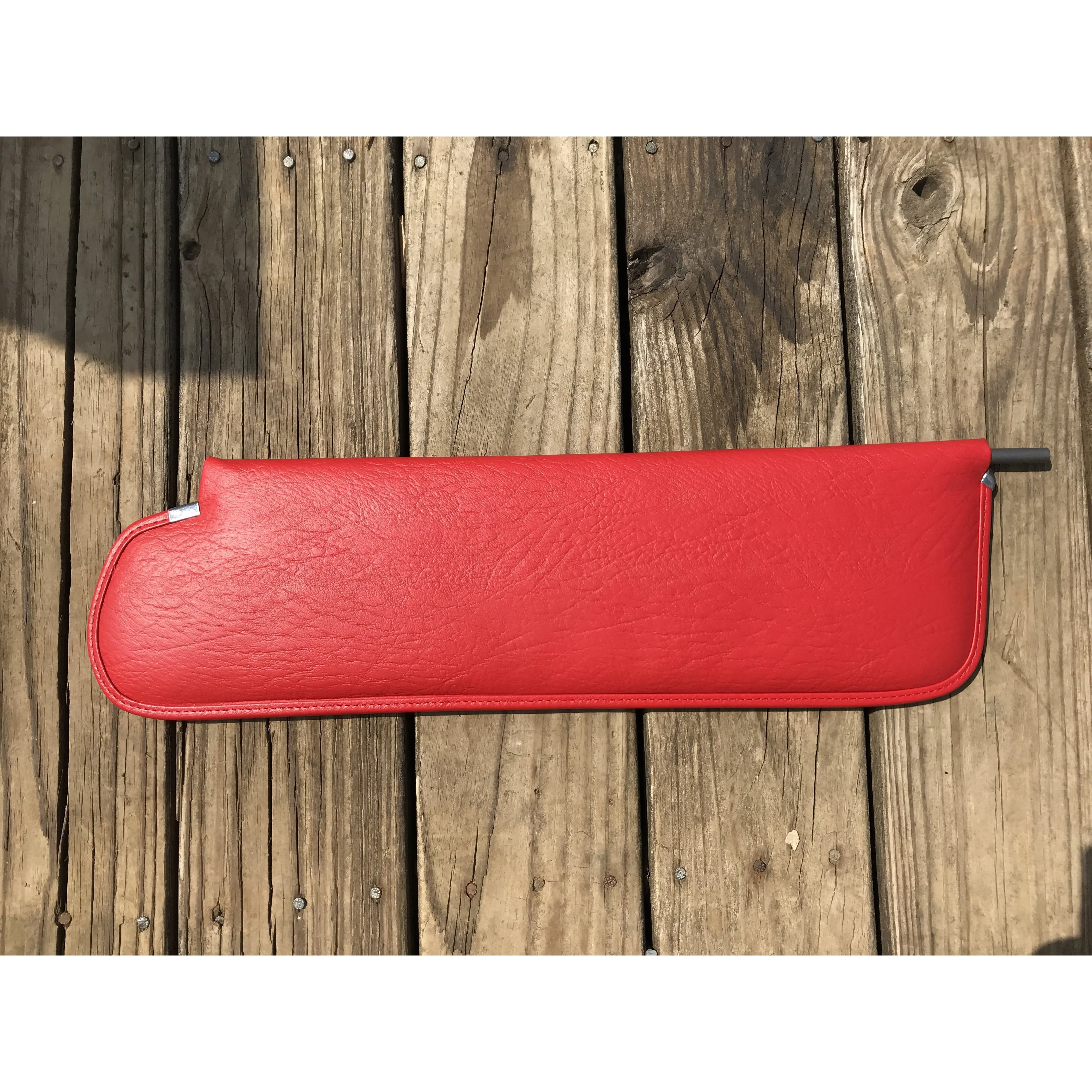 SUN VISOR PAD, 67-72 CHEVY/GMC TRUCK INTERIOR, BRIGHT RED, PAIR