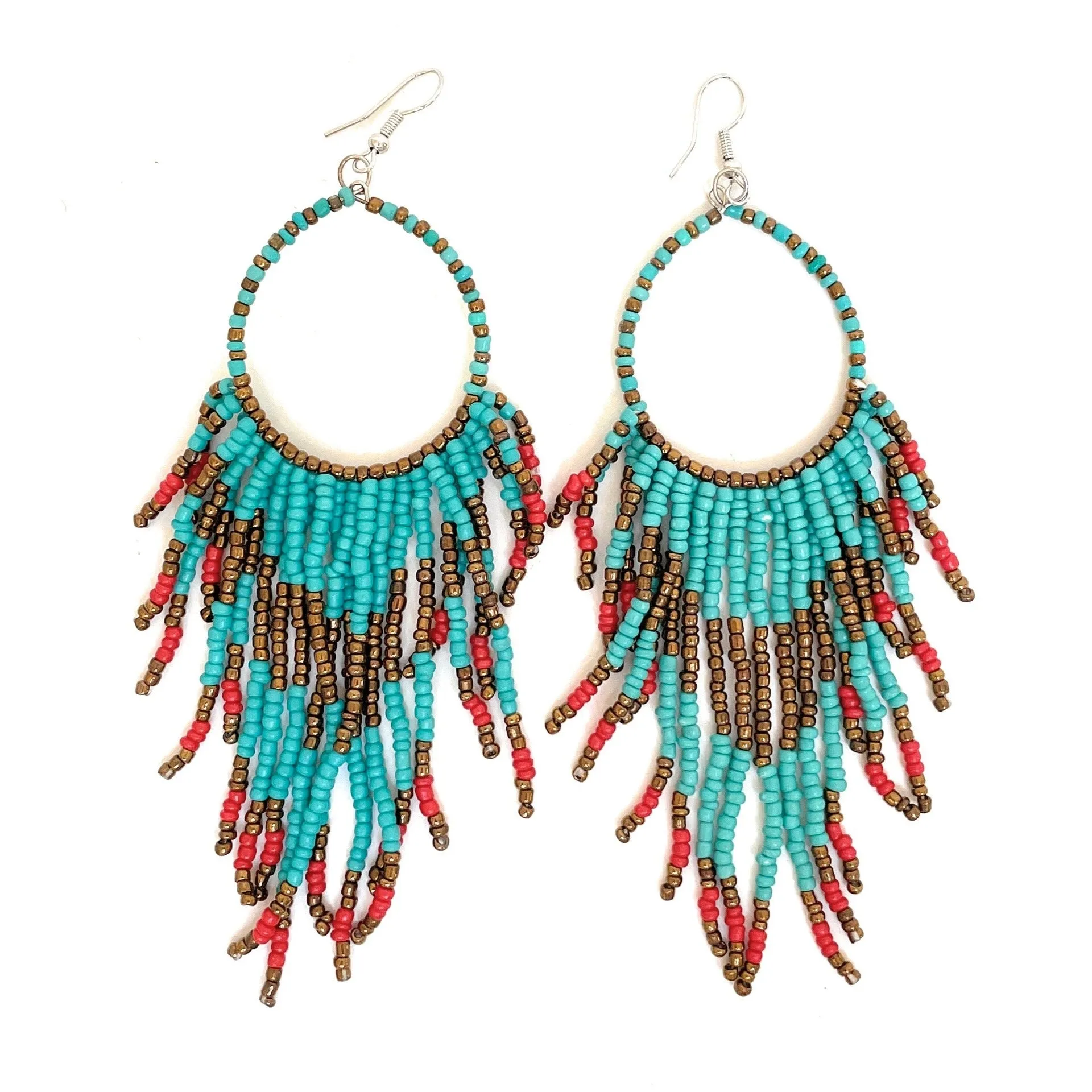 Sunset Beaded Earrings