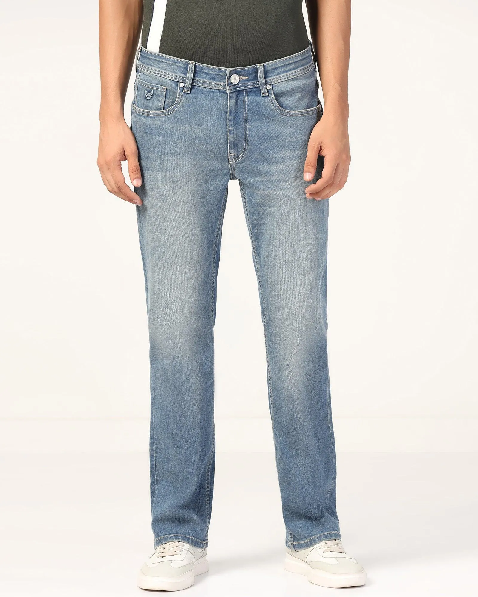 Super Clean Straight Comfort Duke Fit Indigo Blue Jeans - Margaret