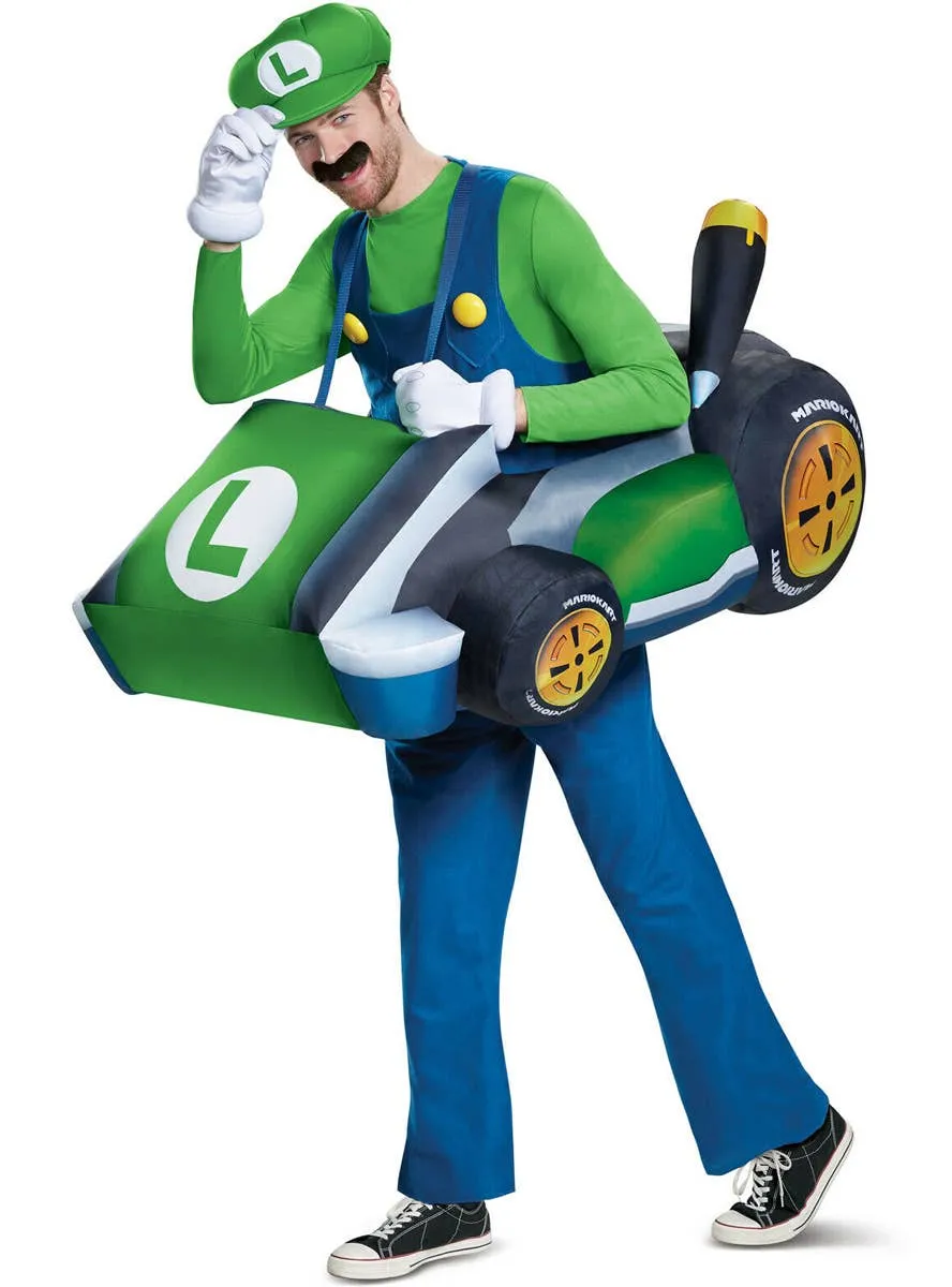 Super Mario Inflatable Luigi Kart Adults Costume