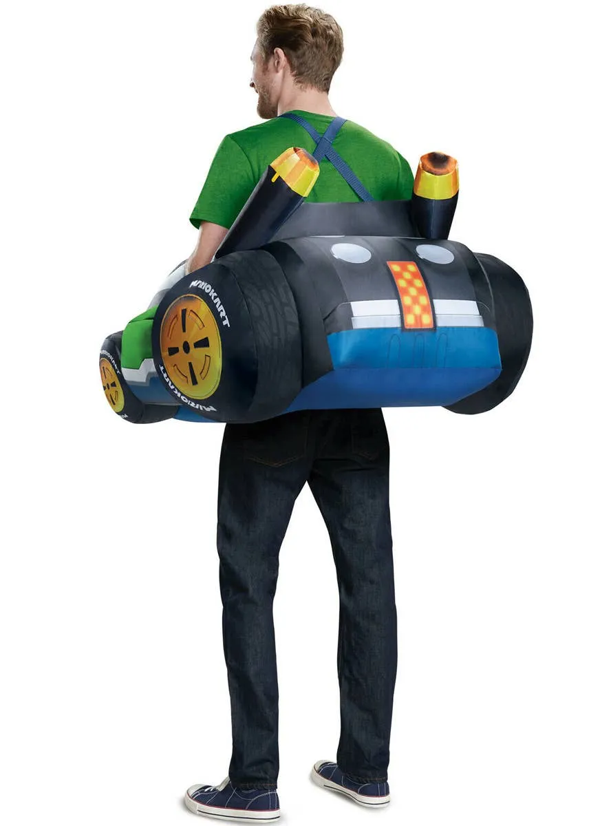 Super Mario Inflatable Luigi Kart Adults Costume