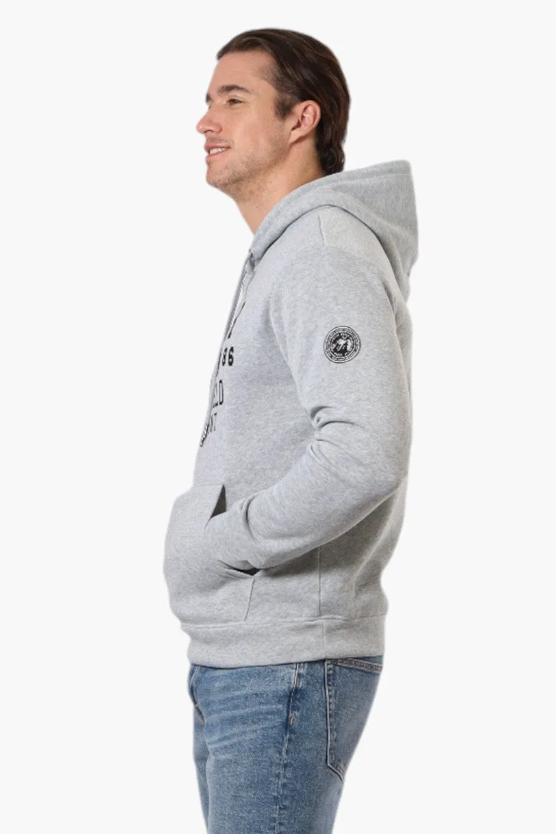 Super Triple Goose Track & Field Print Hoodie - Grey