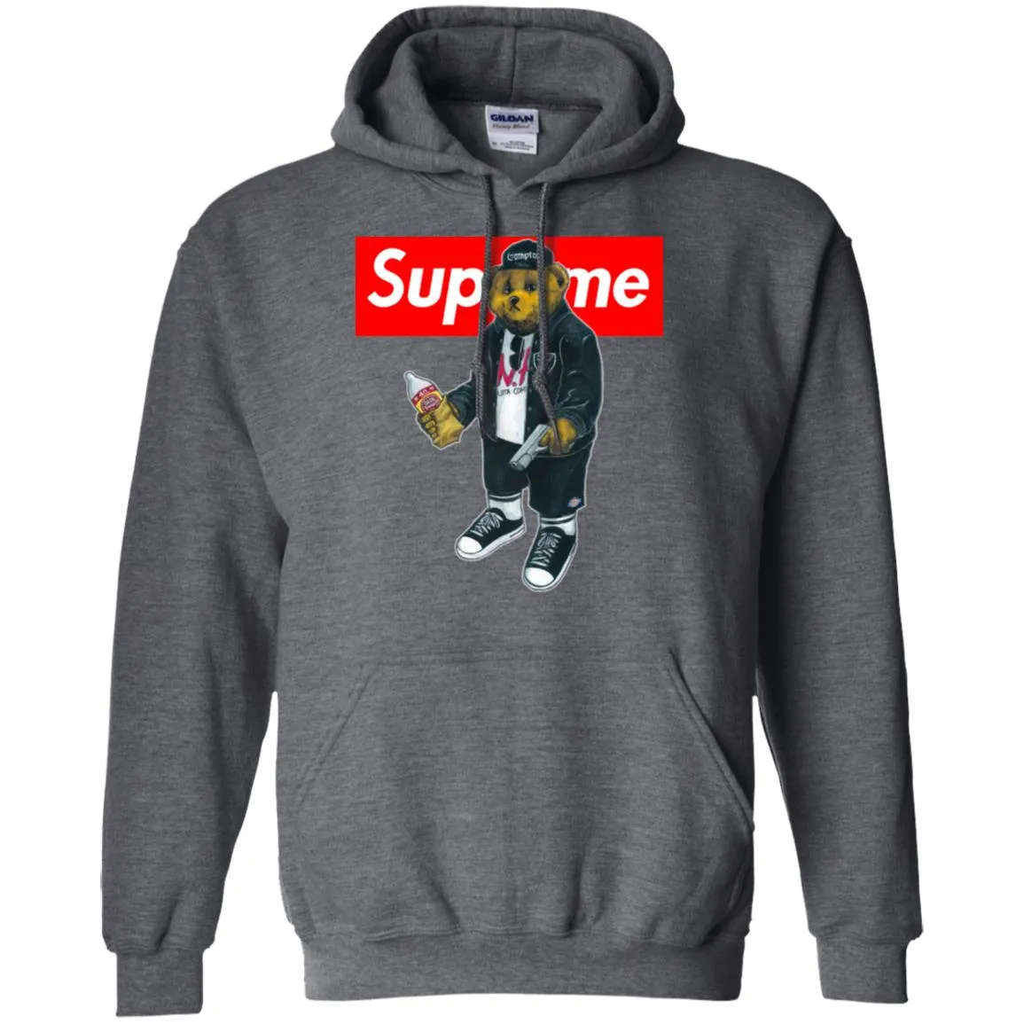 Supreme Bear Guns T-shirt Pullover Hoodie Sweatshirt