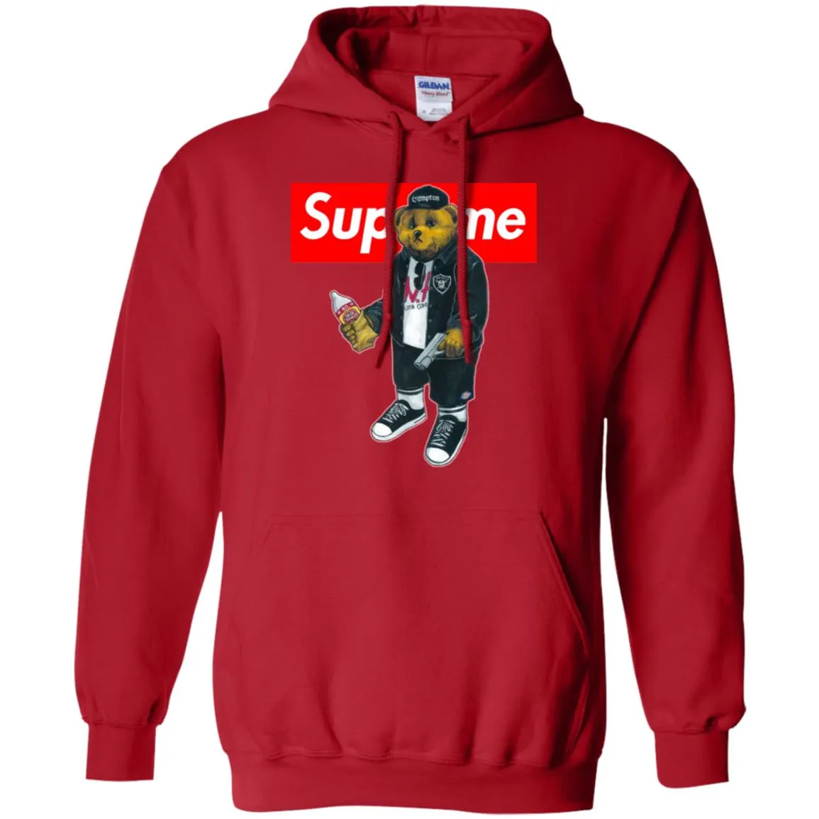 Supreme Bear Guns T-shirt Pullover Hoodie Sweatshirt