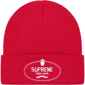 Supreme Embroidered Crest Beanie