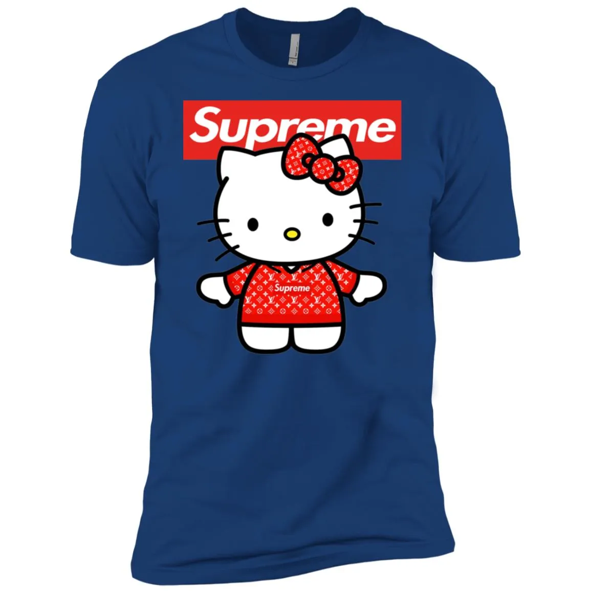 Supreme Hello Kitty Loves T-shirt Men Short Sleeve T-Shirt