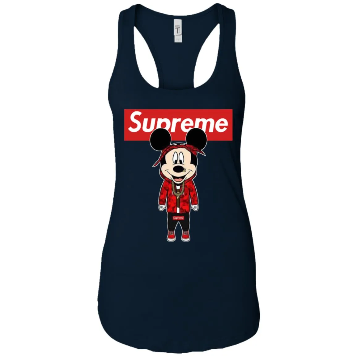 Supreme Mickey Style Fashion T-shirt Women Tank Top