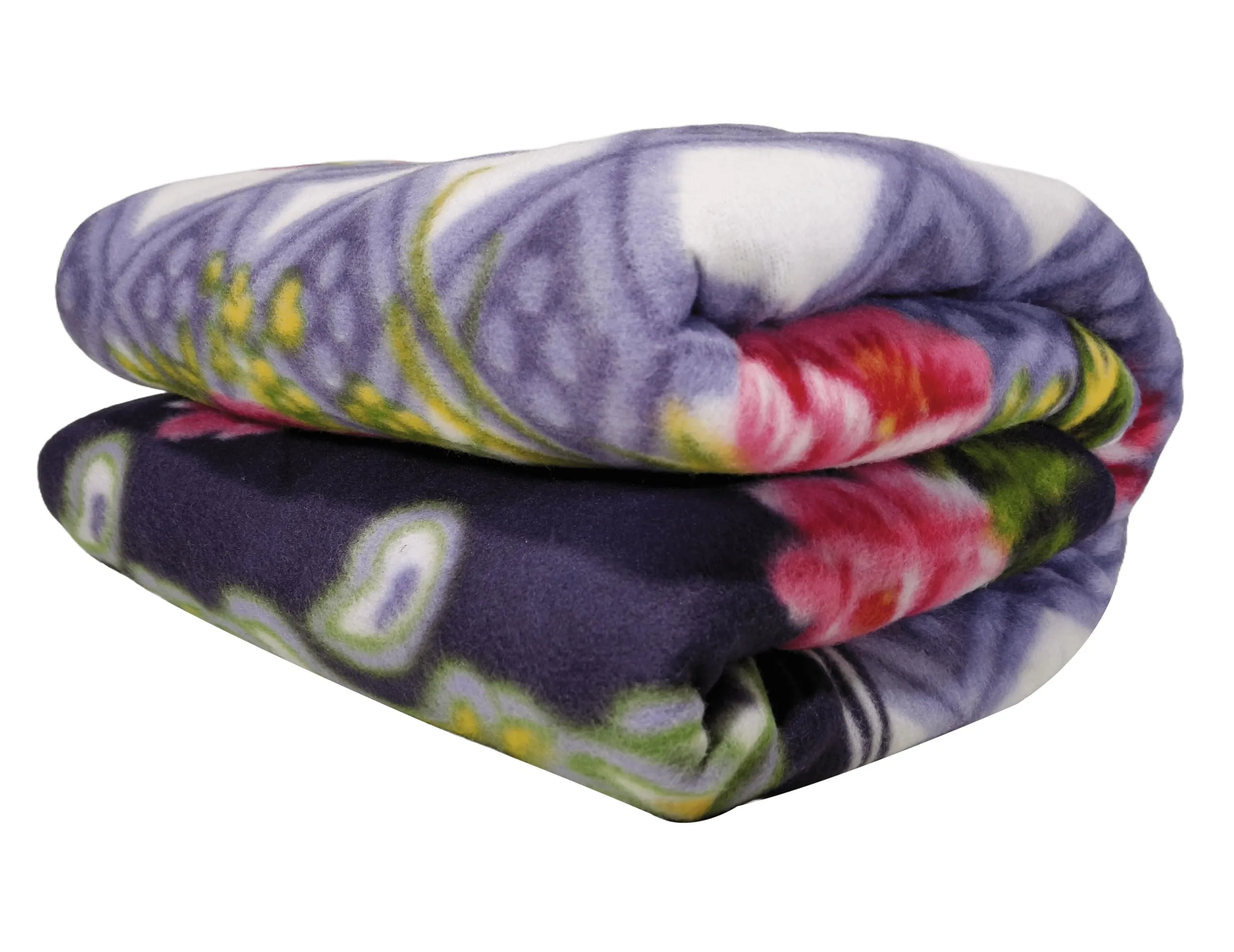 SwadeshiZon Winter Soft Double Bed Warm Woollen Blend Fleece Blanket Cover | Quilt Cover | Razai Cover with Zipper, Size- 90 x 80 in, Color- Multicolor (Double Bed)