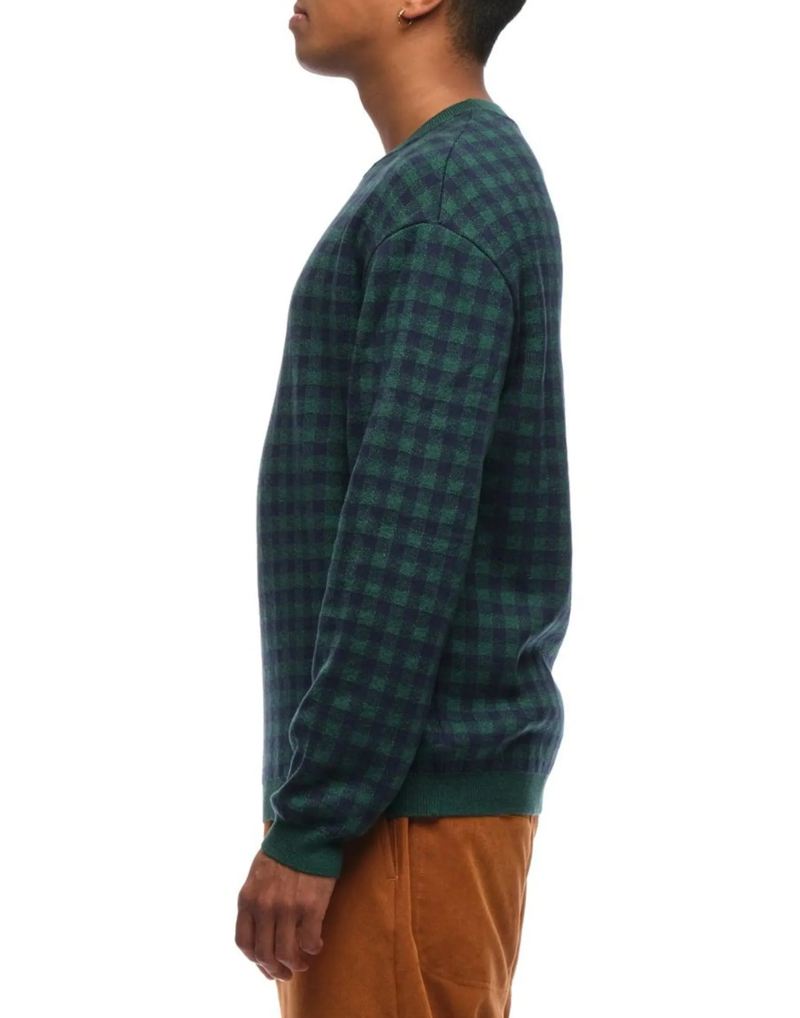 Sweater for man UFM080 163GREENNAVY SCAGLIONE