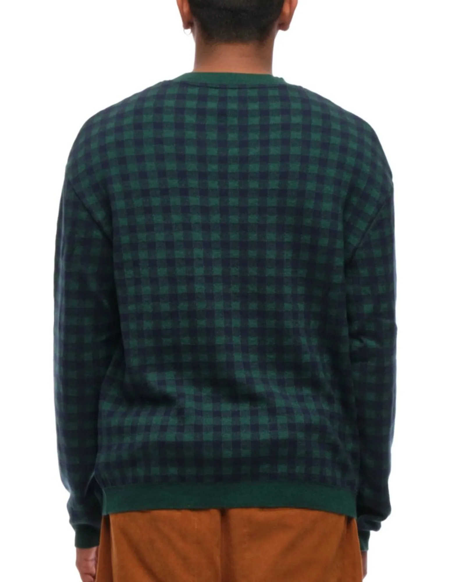 Sweater for man UFM080 163GREENNAVY SCAGLIONE