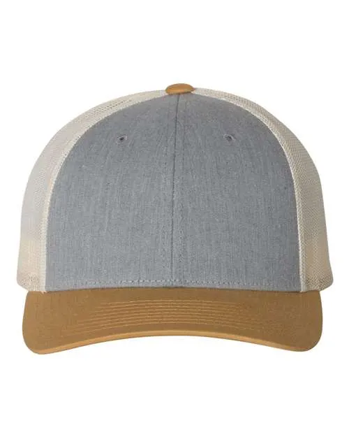 Swing. Swear. Repeat. | Golf Hat | Richardson 112 Leather Patch Hat for  Golfers | Unique Christmas Gift Idea for Golfers