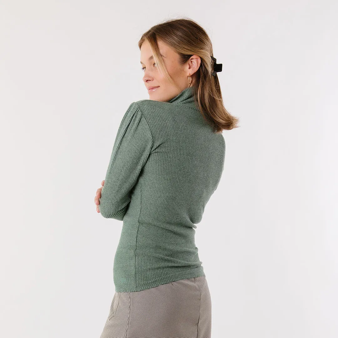 Sydney Turtleneck, Dusty Green