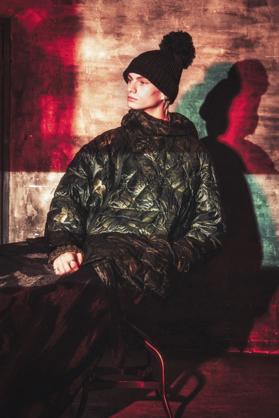 【S'YTE X TAION】DAHLIA CAMOUFLAGE QUILTED DOWN PARKA