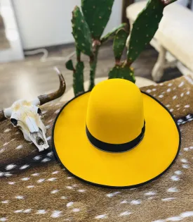 Tacchino “Mustard Seed" Yellow Fashion Hat