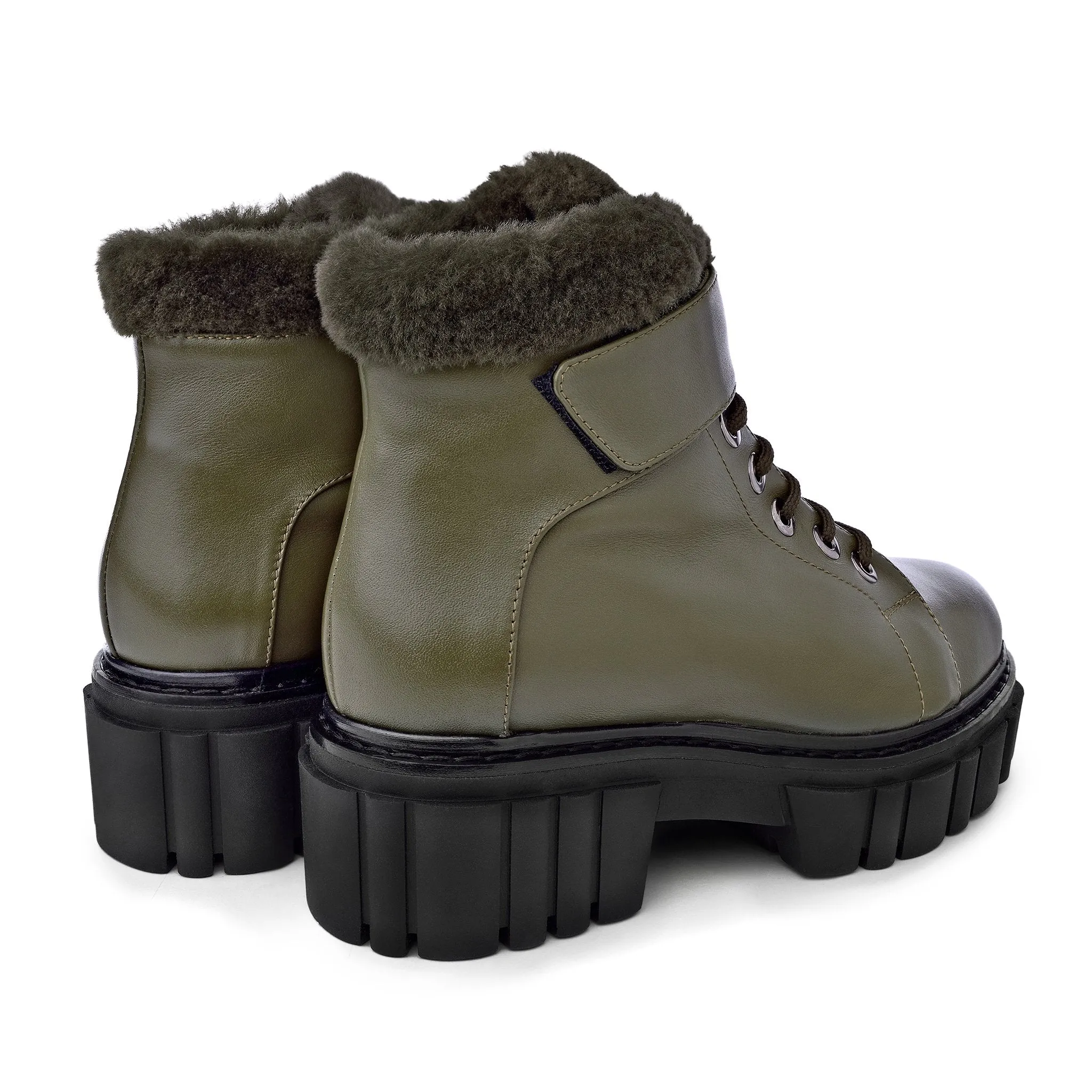 Takara Olive Winter Ankle Boots