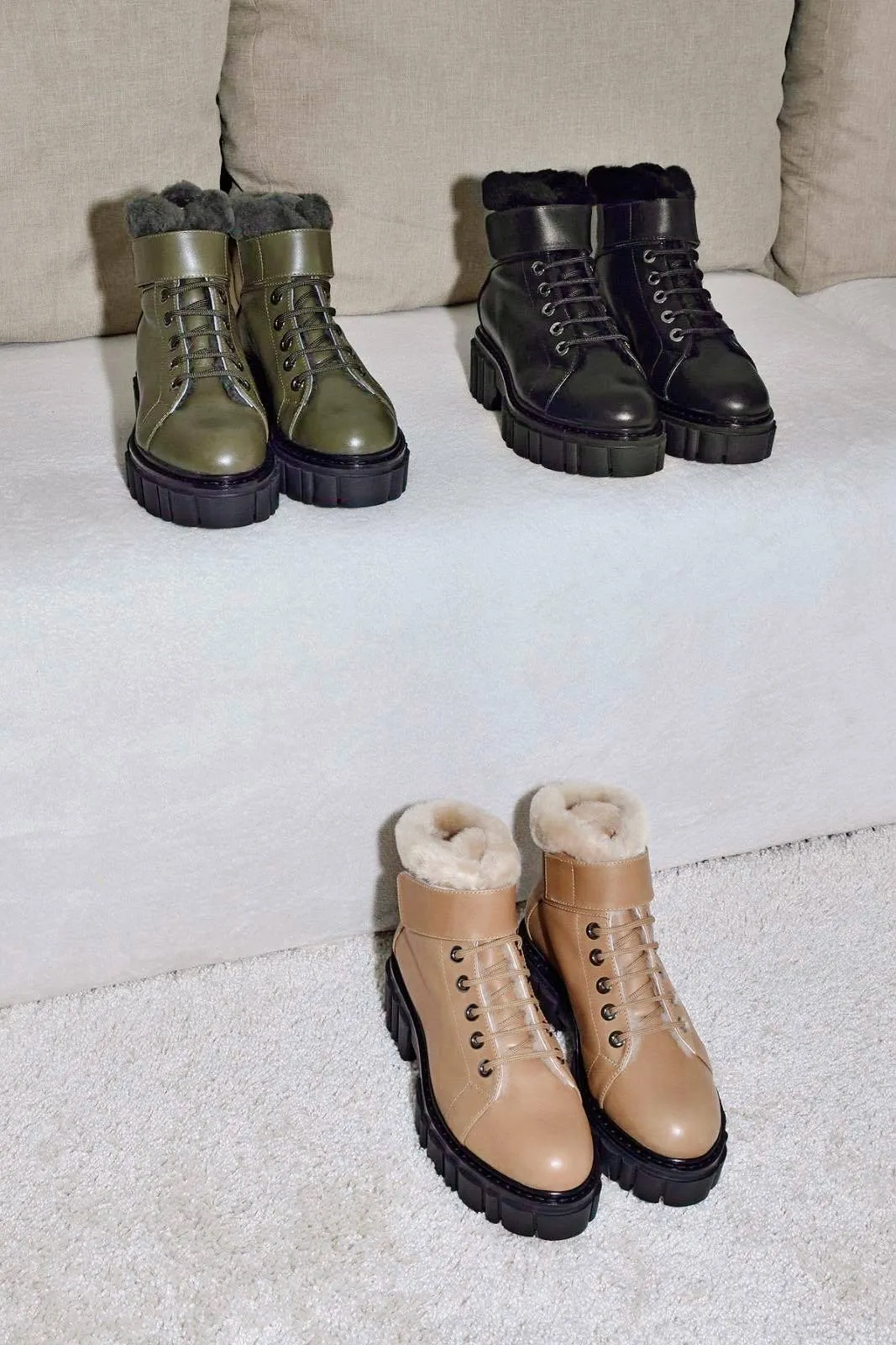 Takara Olive Winter Ankle Boots