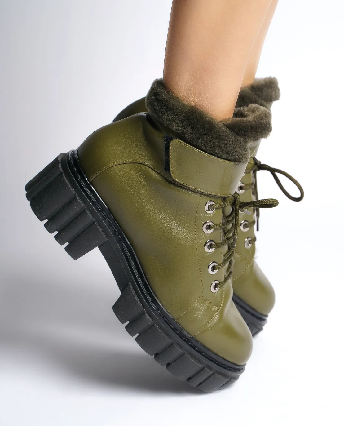 Takara Olive Winter Ankle Boots