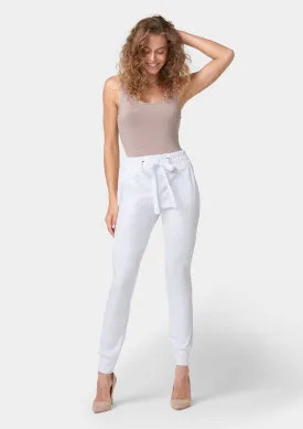 Tall Tianna Tie Waist Crepe Joggers