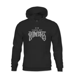 Tampa Bay Rowdies Mono Badge Youth Fleece Pullover Hoodie - Black