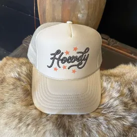 Tan Howdy Trucker Hat