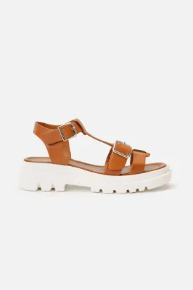 Tan Open Toe Sandals