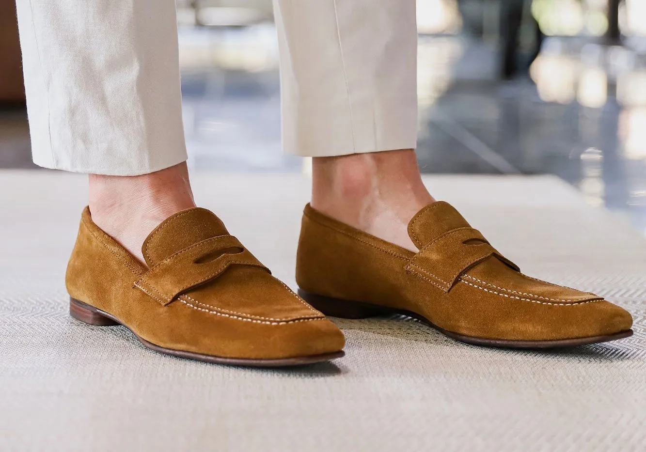 Tangier Brown Tolliver Suede Flex Loafer