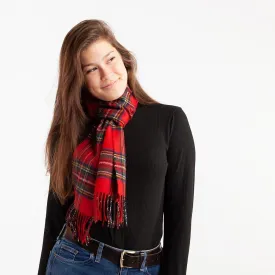 Tartan Lambswool Scarf Stewart Royal Modern