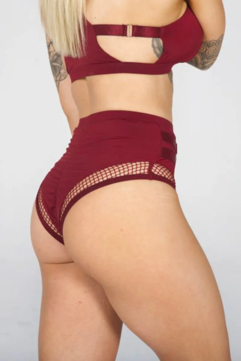 Tatiana Activewear Isla Shorts - Burgundy