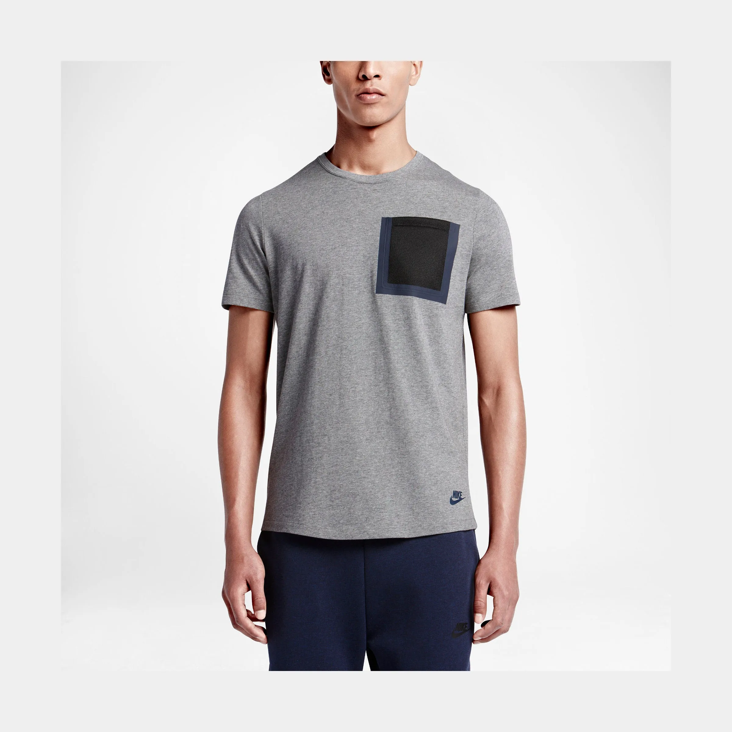 Tech Hyper Mesh Pocket Mens T-Shirt (Grey)