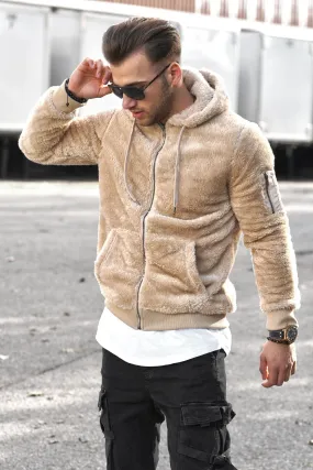 Teddy Fleecejacke Beige 21044