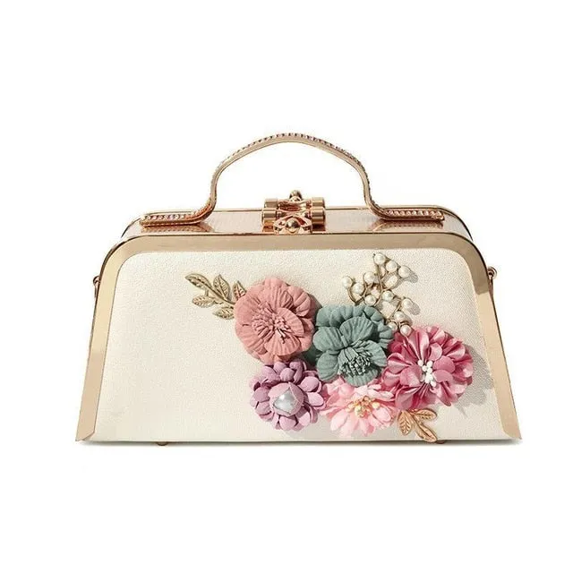 TEEK - Flower Beaded Evening Clutch