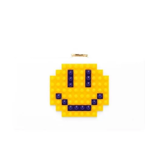 TEEK - Pixelated Smiley Face Clutch Evening Bag