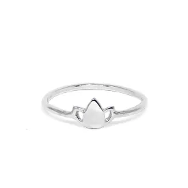 Teeny Tiny Lotus Ring | Sterling | final sale