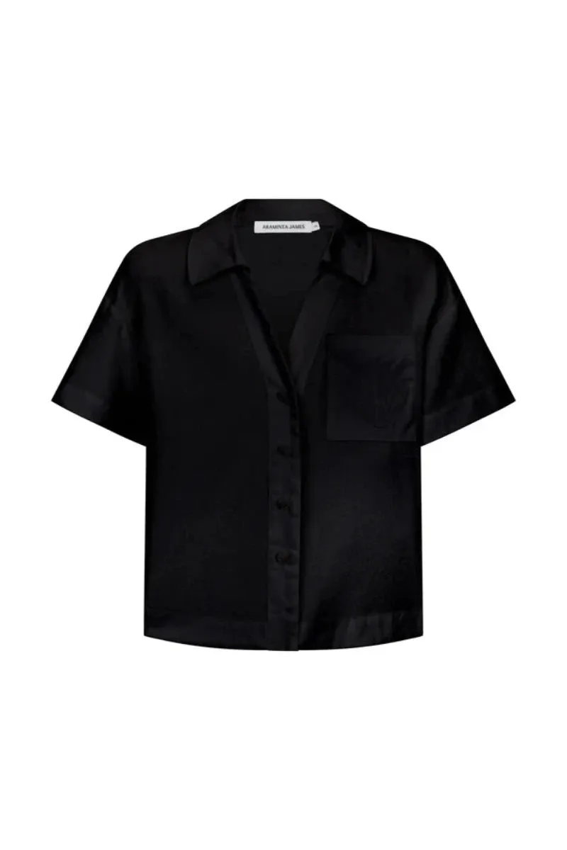 TERRY RIVIERA SHIRT SET - NOIR