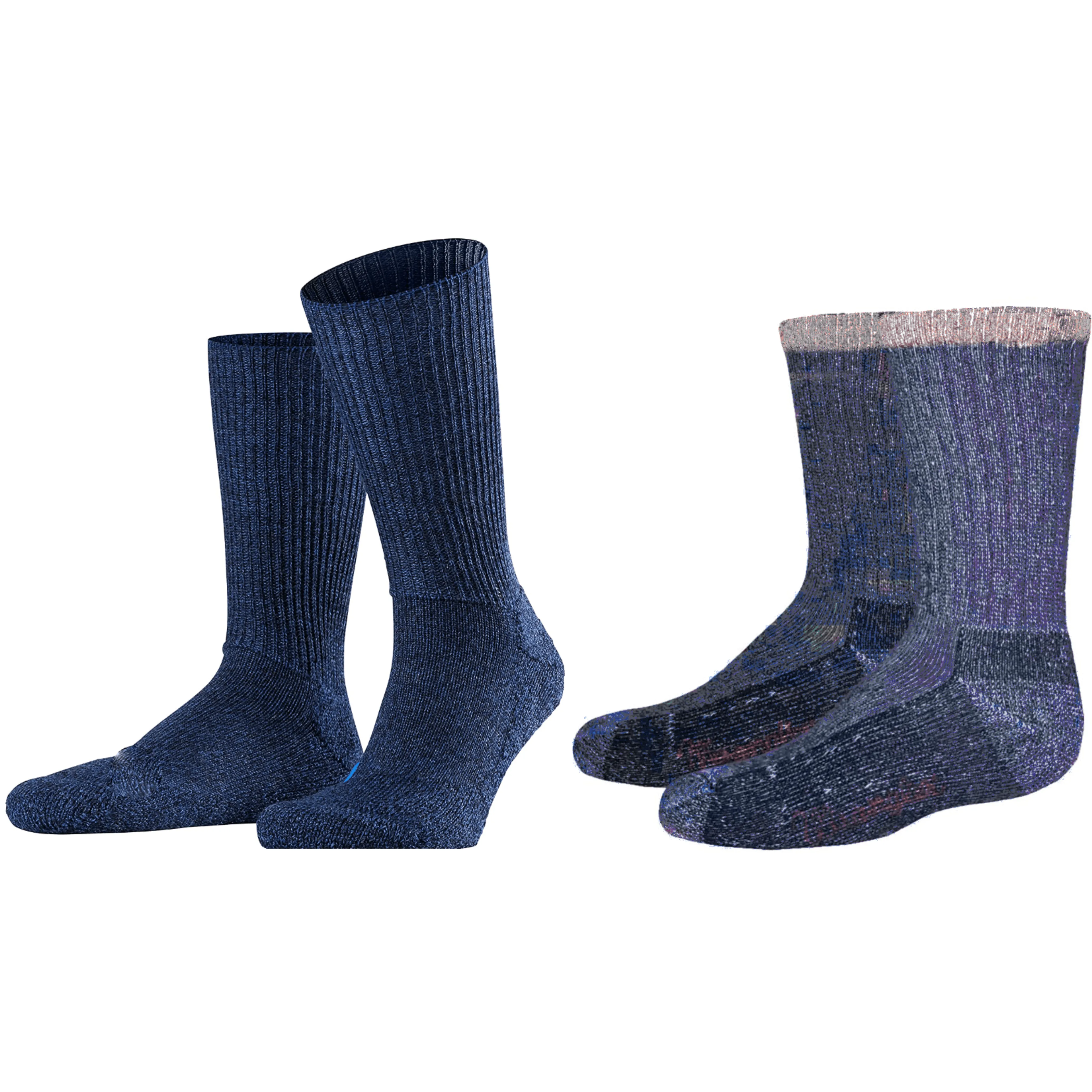 Texas Denim Thermal Socks for Men - Warm, Durable, Cotton-Poly Blend 10-13