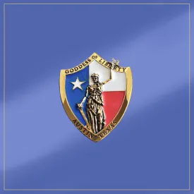 Texas Goddess of Liberty Pin