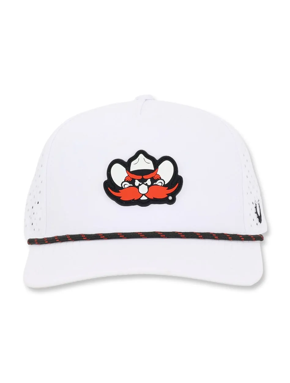 Texas Tech Dark Horse "Raider Red" PVC White Sport Snapback Cap