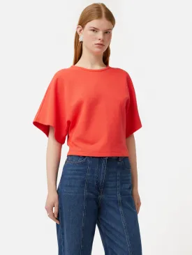 Textured Jersey Top | Coral