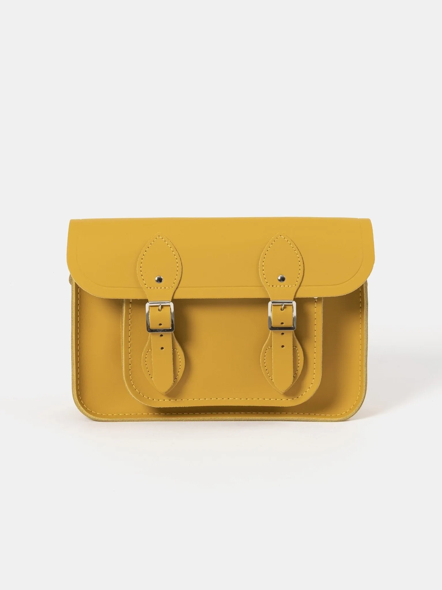 The 11 Inch Satchel - Mustard Matte