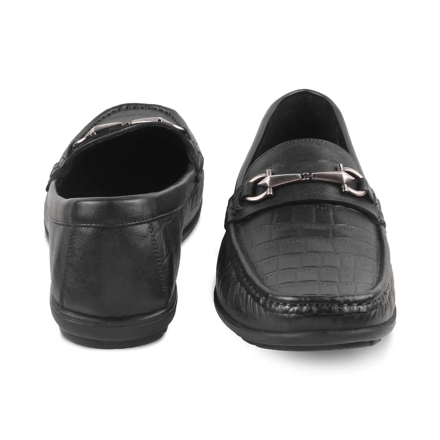 The Accademia Black Men's Leather Loafers Tresmode