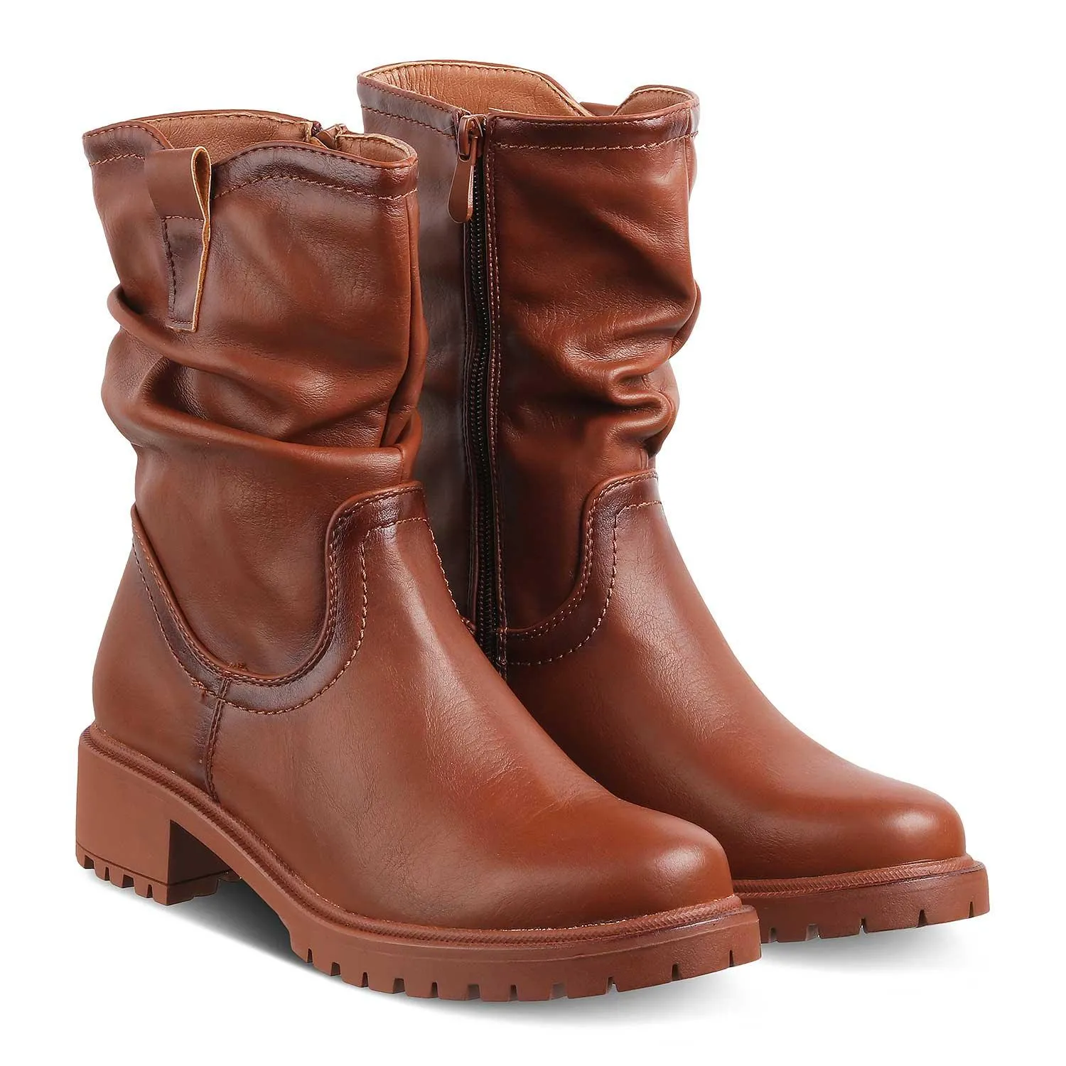 The Akranes Camel Women's Ankle-length Boots Tresmode