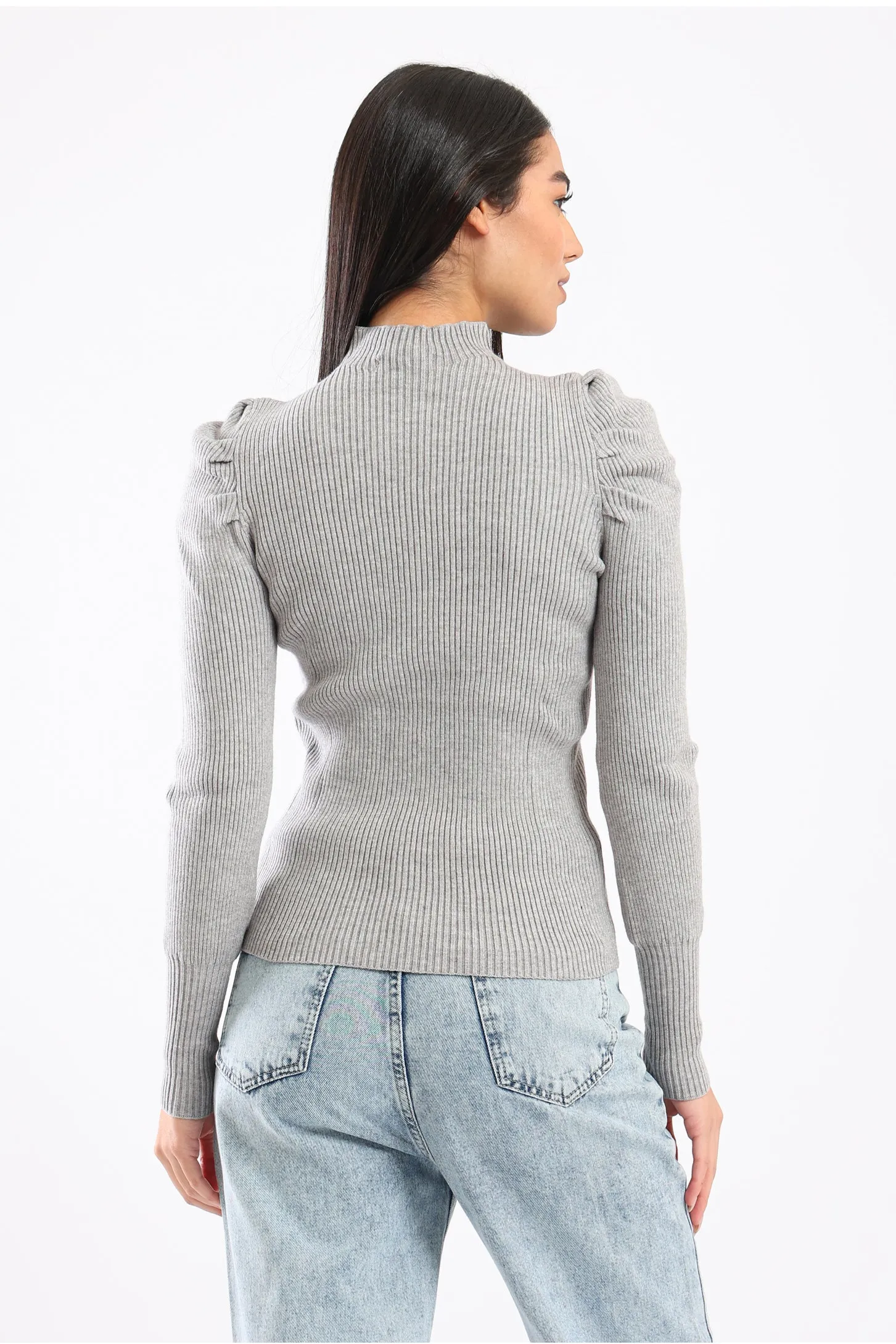 THE BASIC KNIT  - GREY