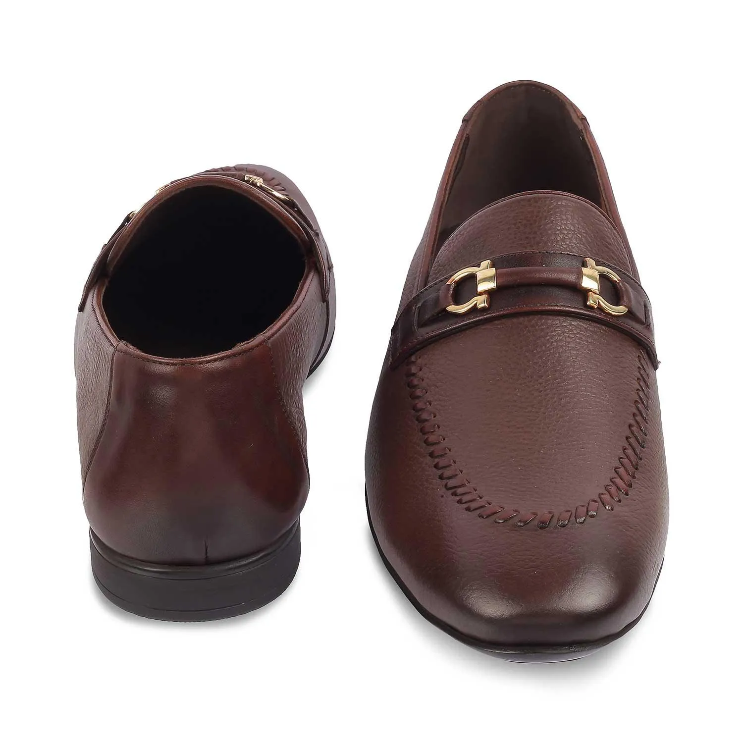 The Bologna Brown Men's Leather Loafers Tresmode